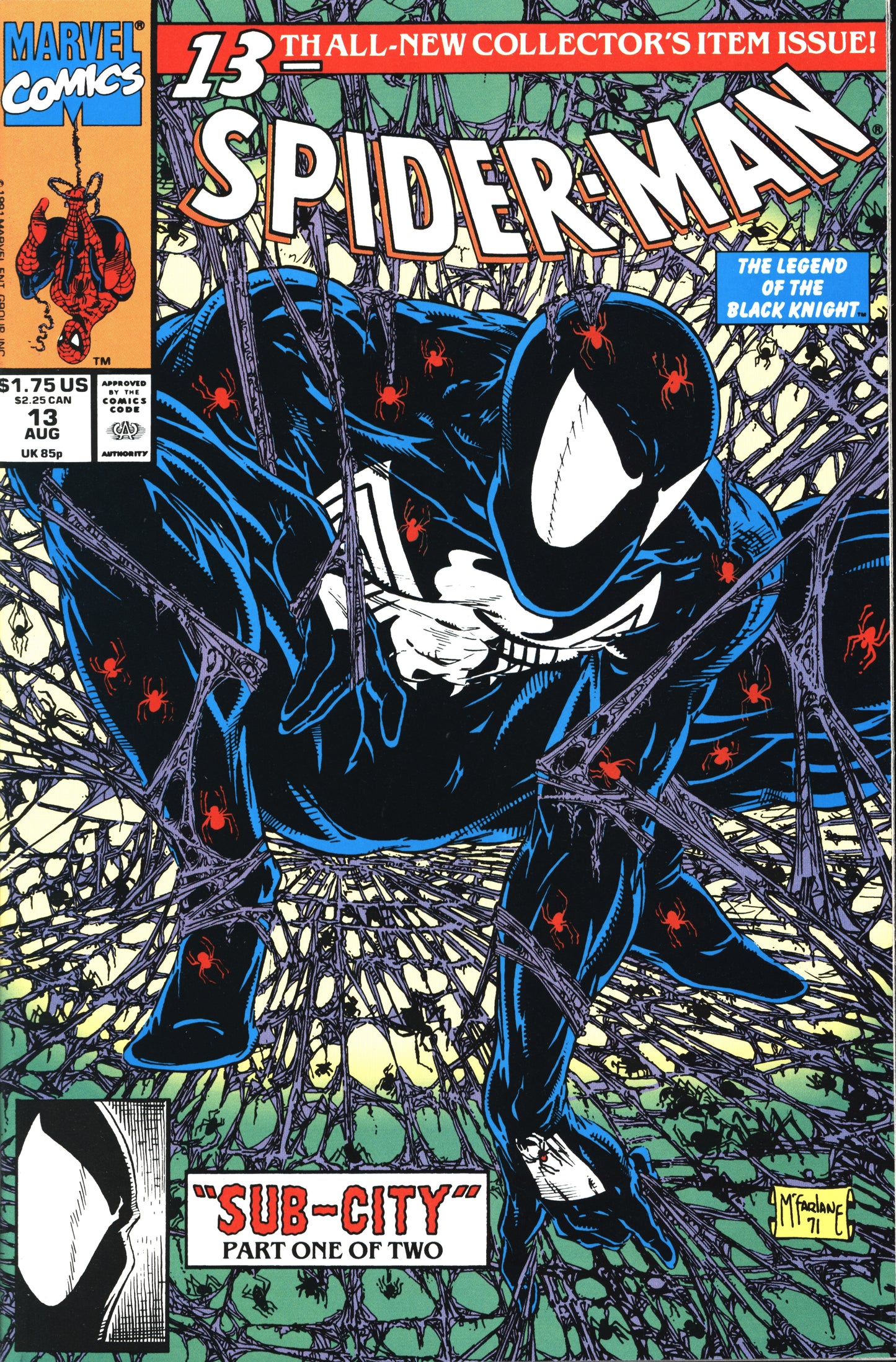 Marvel Spider-man 13 8/91 RAW NM-