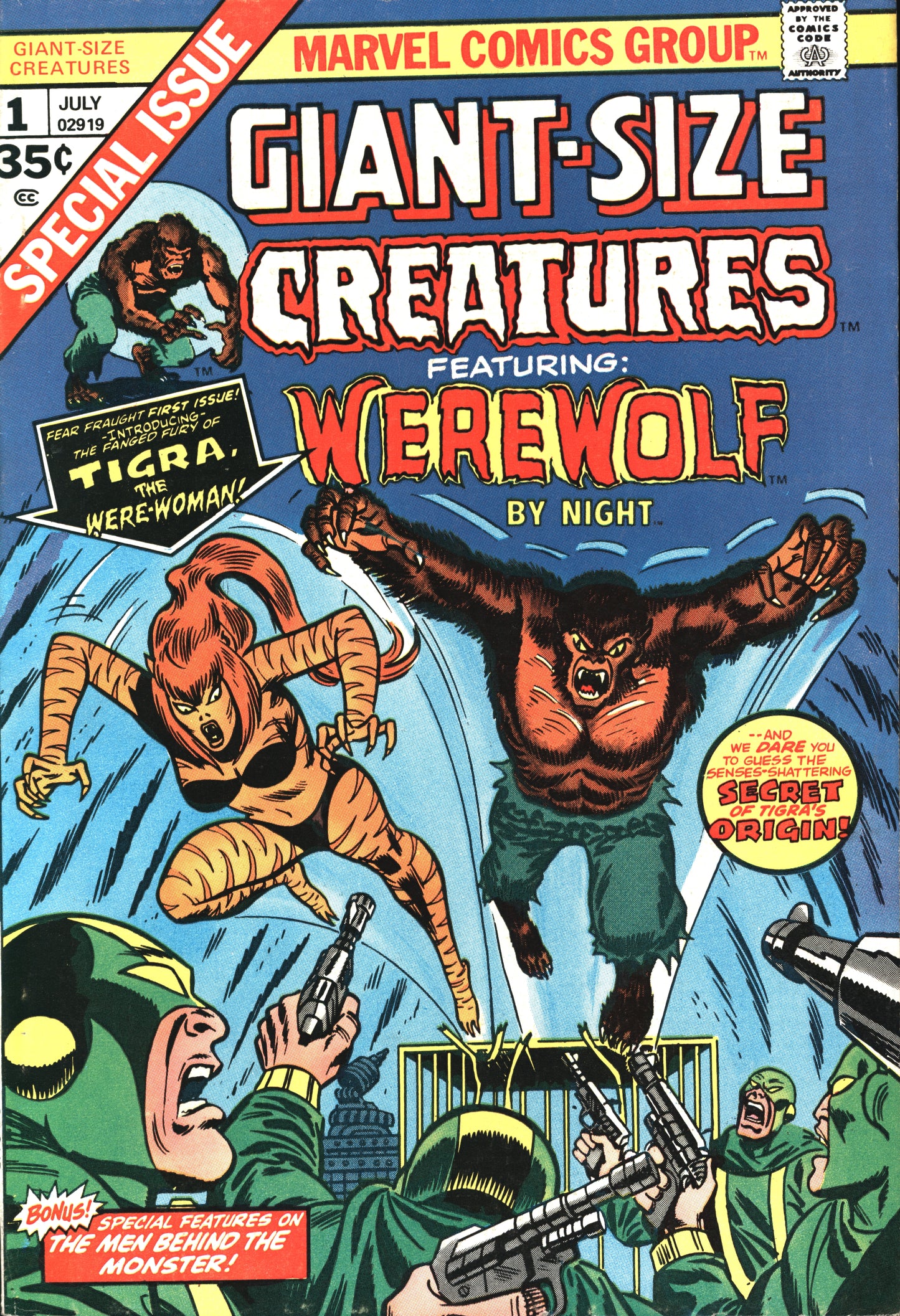 Marvel Giant-Size Creatures 1 7/74 RAW F