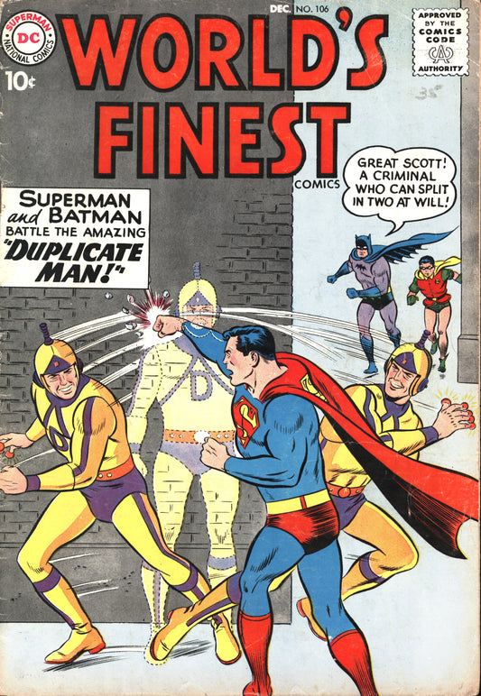 DC Comics World's Finest Comics 106  12/59 RAW VG-