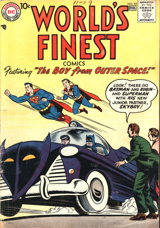 DC Comics World's Finest Comics 92  1/58 RAW VG/VG-