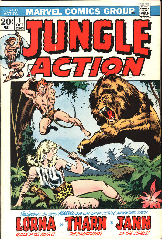 Marvel Jungle Action 1 10/72 RAW F+