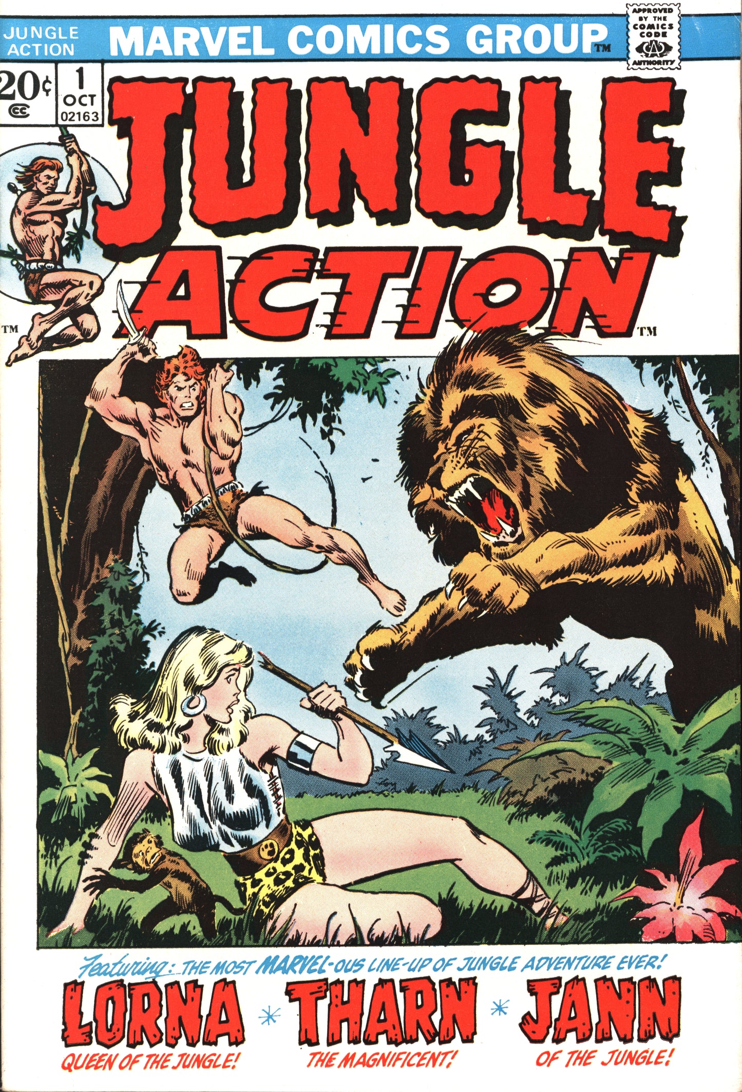 Marvel Jungle Action 1 10/72 RAW VF