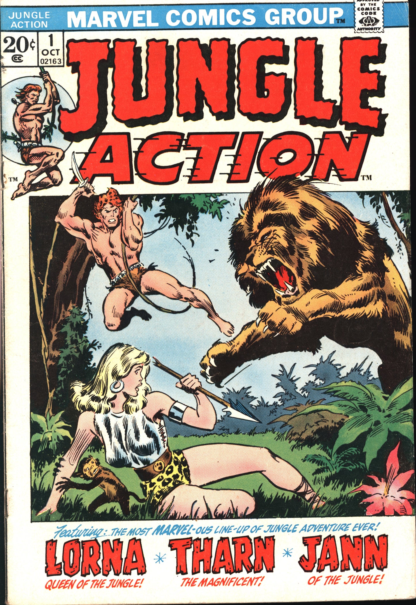 Marvel Jungle Action 1 10/72 RAW F