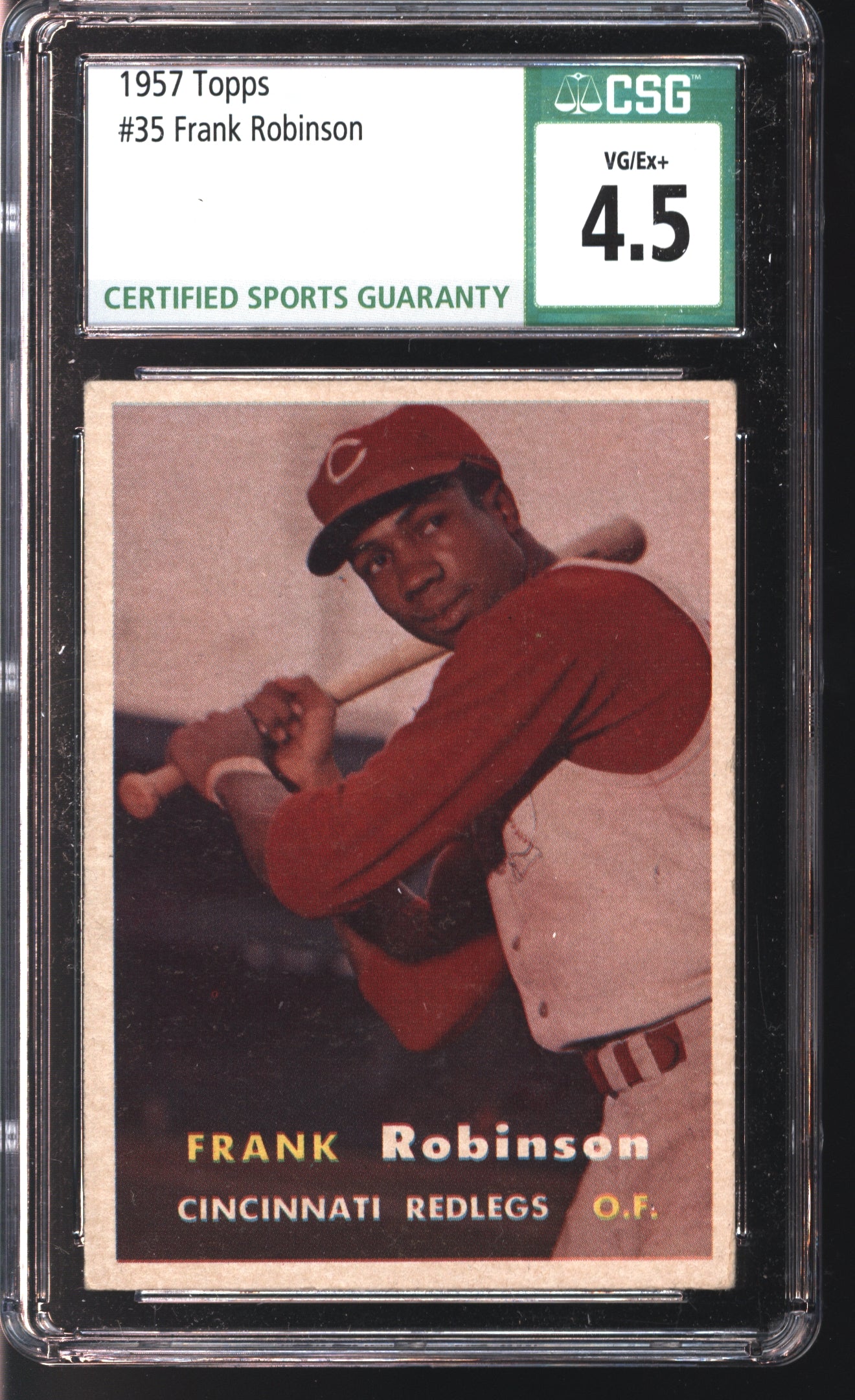 1957 Topps Frank Robinson # 35 Graded CSG 4.5