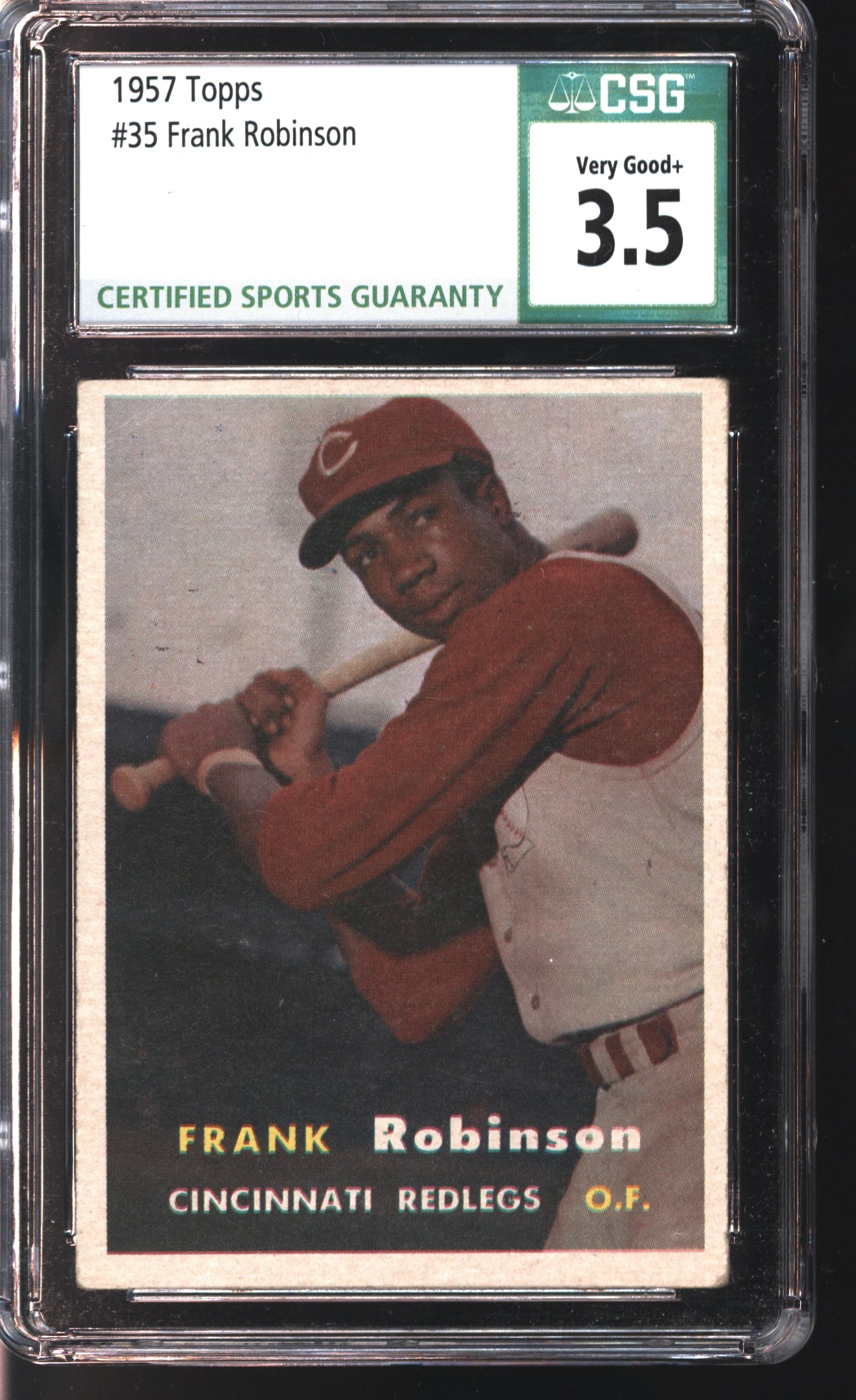 1957 Topps Frank Robinson # 35 Graded CSG 3.5