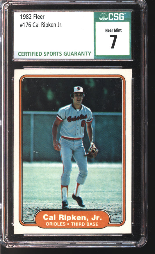 1982 Fleer Cal Ripken Jr. #175 Rookie Card Graded CSG 7