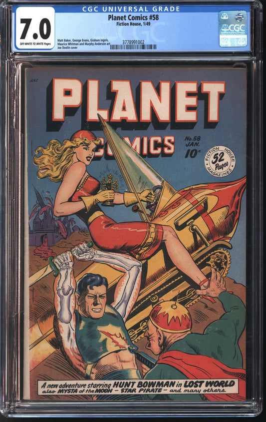 Fiction House Planet Comics #58 1/43 CGC 7.0 Off-White to White Pages