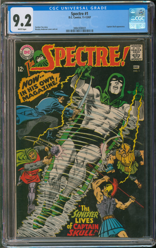 D.C. Comics Spectre #1 11-12/67 CGC 9.2 White Pages