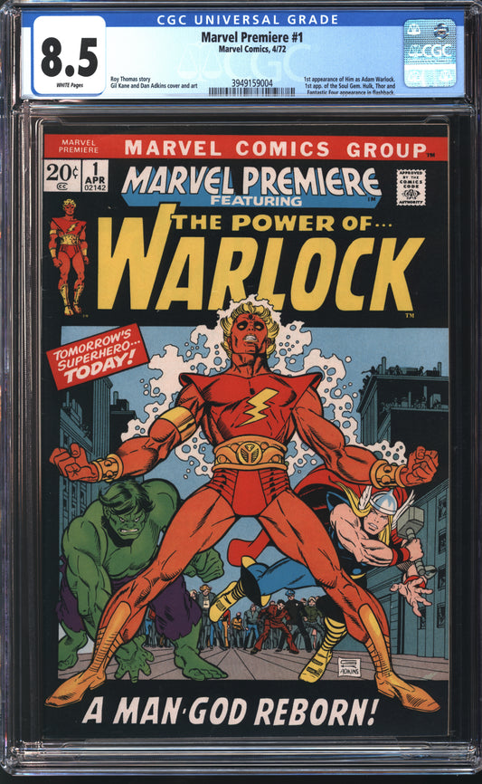 Marvel Premiere 1 4/72 CGC 8.5 White Pages