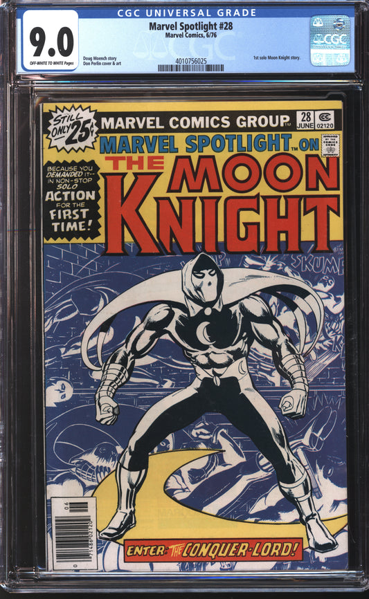 Marvel Spotlight 28 6/76  CGC 9.0 Off White to White Pages