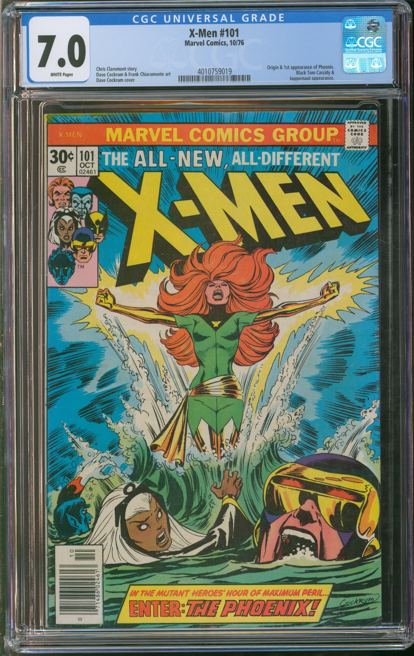 Marvel Comics X-Men #101 10/76 CGC 7.0 White Pages