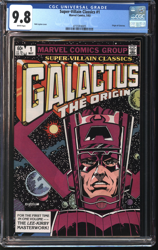 Marvel Comics Super Villain Classics #1 5/83  CGC 9.8 White pages