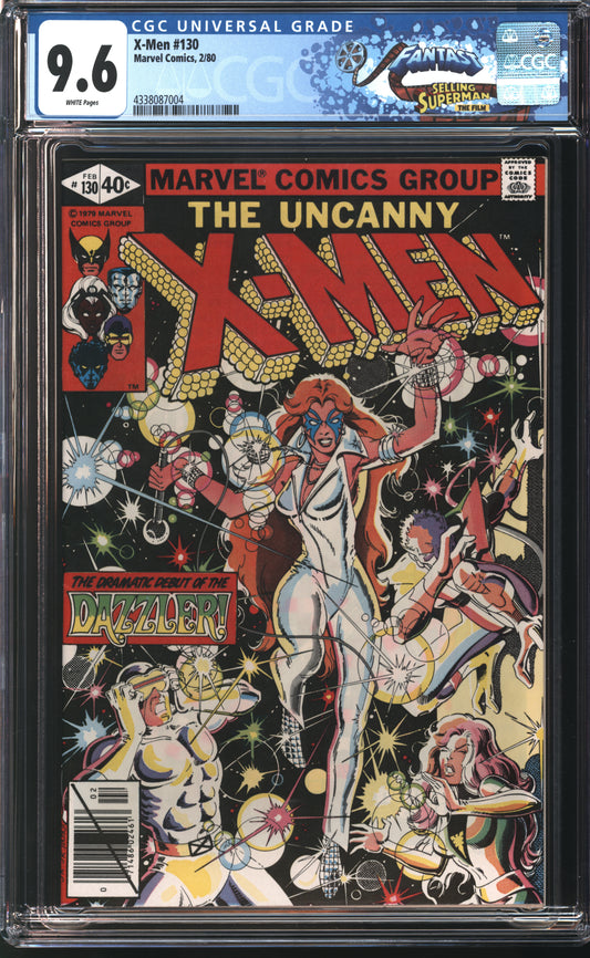 Marvel X-Men 130 2/80 FANTAST CGC 9.6 White Pages