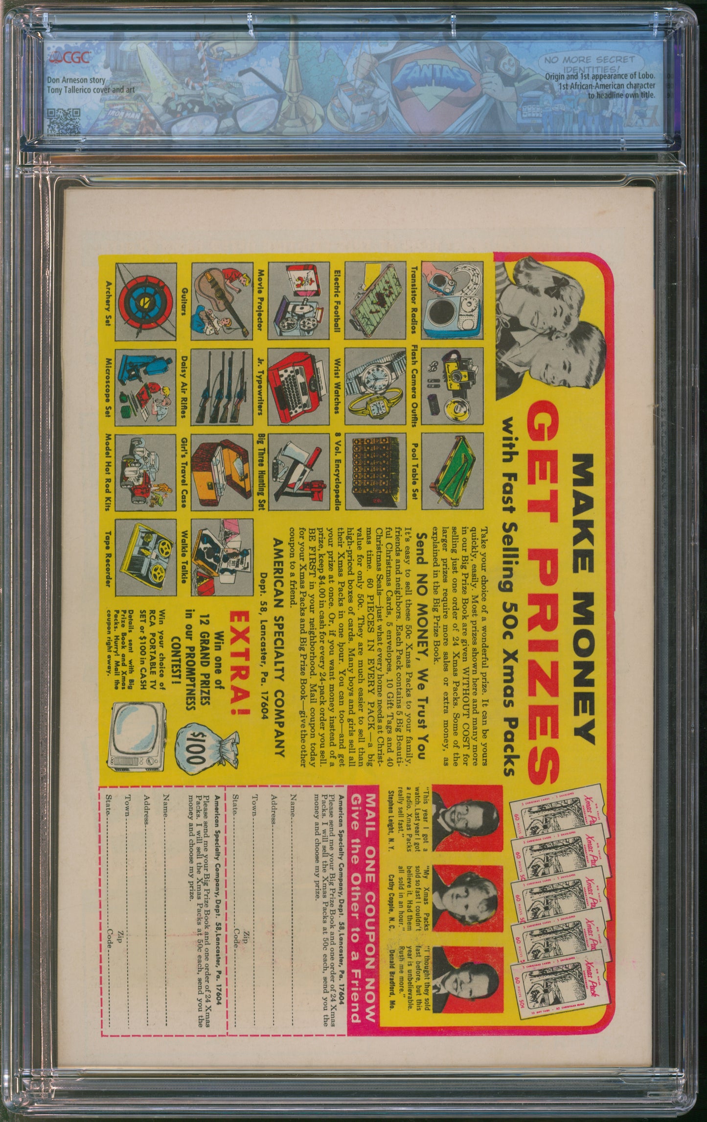Dell Publishing Lobo #1 12/65 FANTAST CGC 9.0 Off-White to White Pages