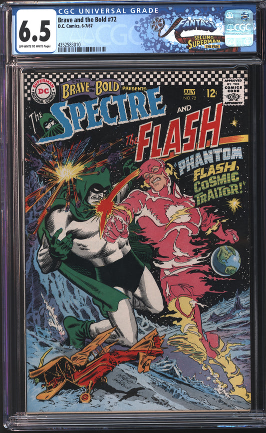 D.C Comics Brave and the Bold 72 7/67 FANTAST CGC 6.5 Off White to White Pages