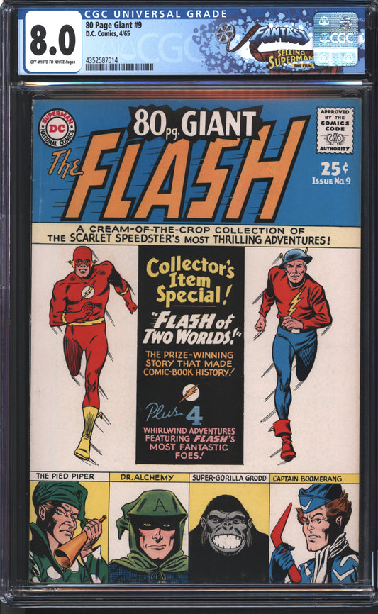 D.C Comics 80 Page Giant 9 4/65 FANTAST CGC 8.0 Off White to White Pages