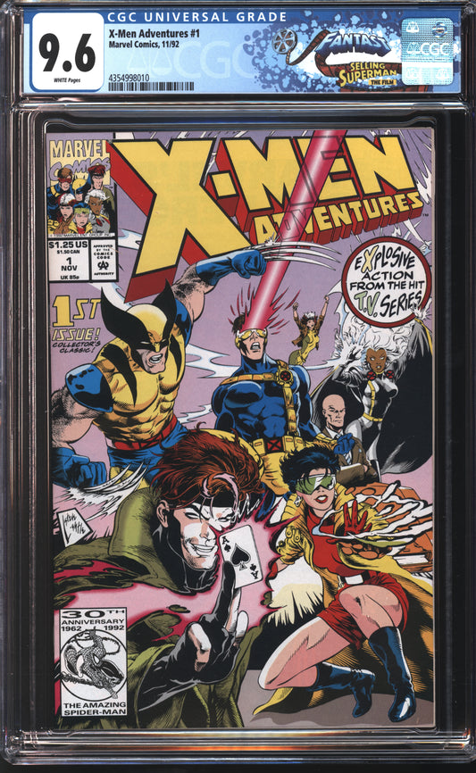 Marvel X-Men Adventures 1 11/92 FANTAST CGC 9.6 White Pages