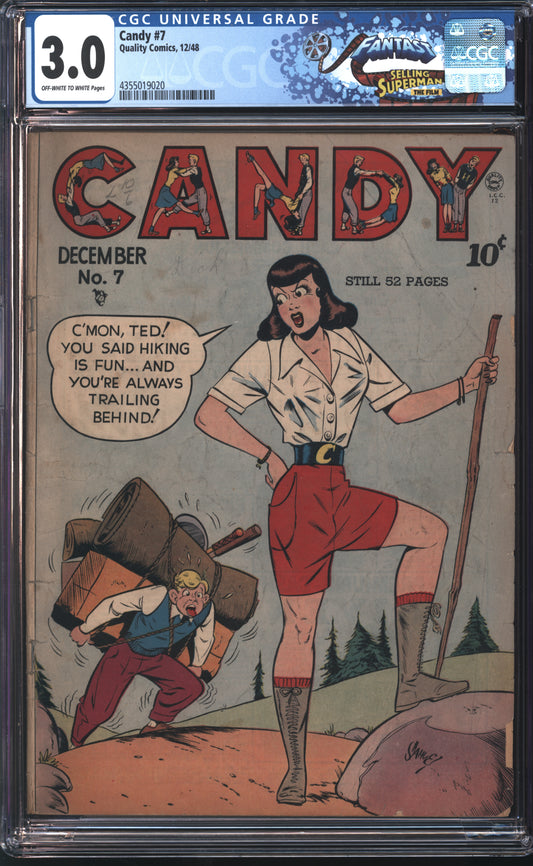 Quality Comics Candy Comics 7 12/48 FANTAST CGC 3.0 Off White to White pages