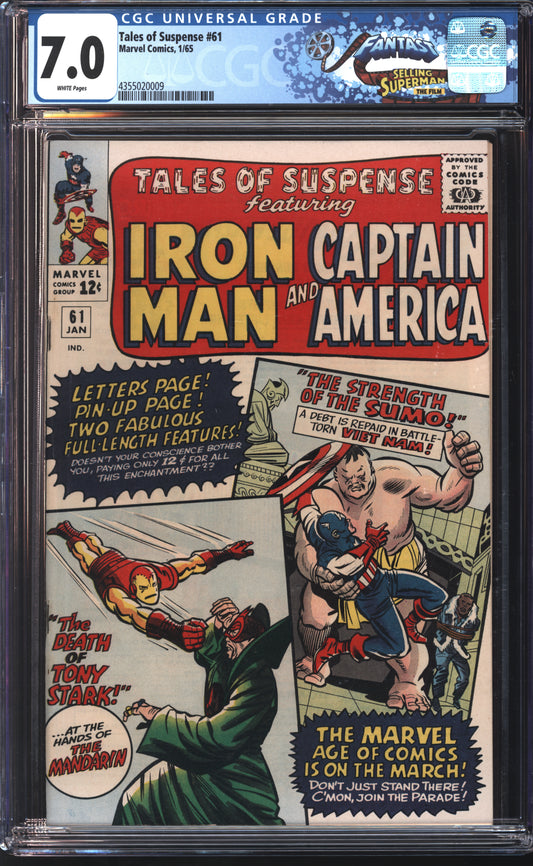 Marvel Tales of Suspense 61 1/65 FANTAST CGC 7.0 White Pages