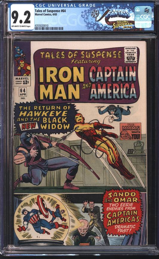 Marvel Tales of Suspense 64 4/65 FANTAST CGC 9.2 Off White to White Pages