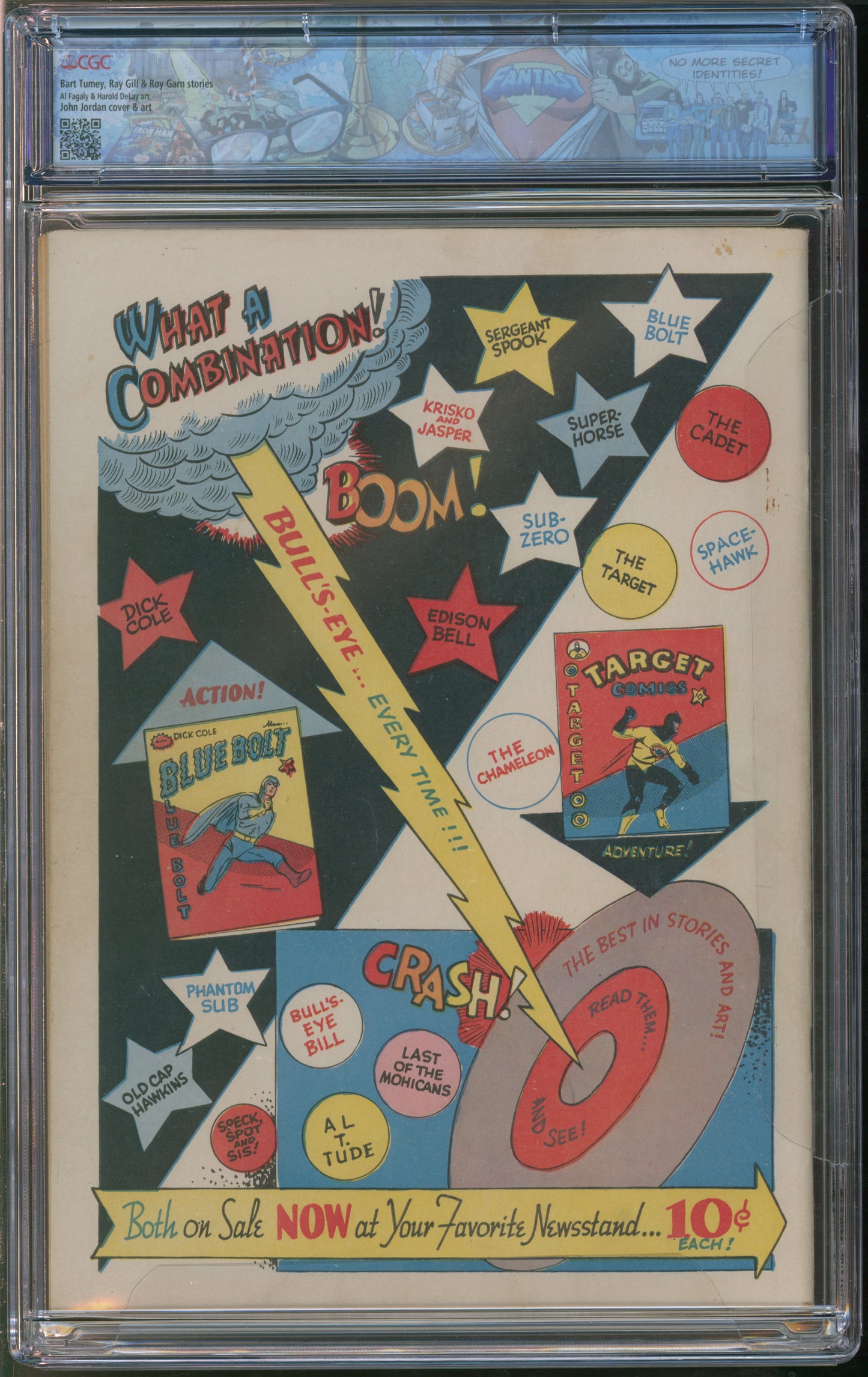 Novelty Press 4 Most #v2 # Winter 1942 FANTAST CGC 7.0 Off-White to White Pages