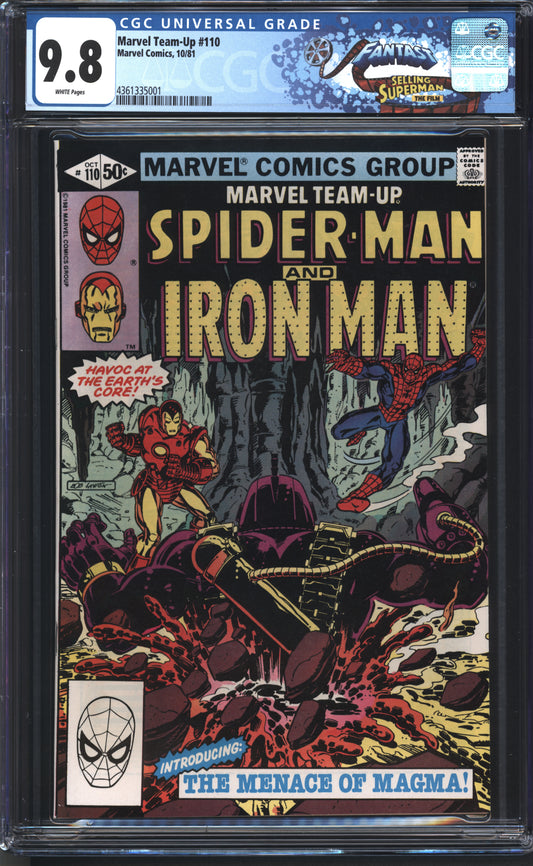 Marvel Marvel Team-Up 110 10/81 FANTAST CGC 9.8 White Pages