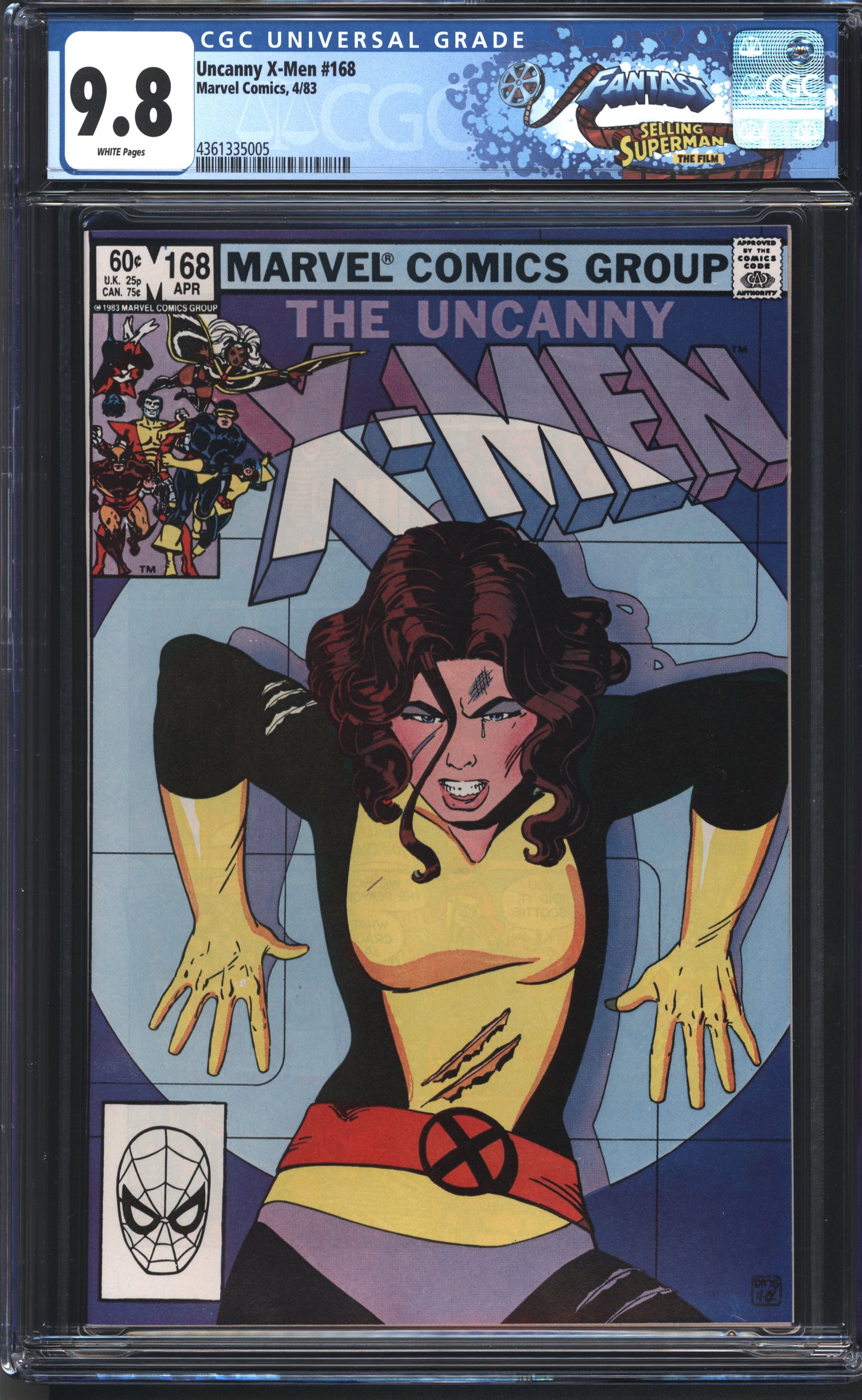 Marvel X-Men 166 4/83 FANTAST CGC 9.8 White Pages