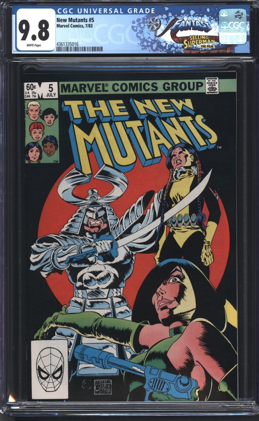 Marvel New Mutants 5 7/83 FANTAST CGC 9.8 White Pages