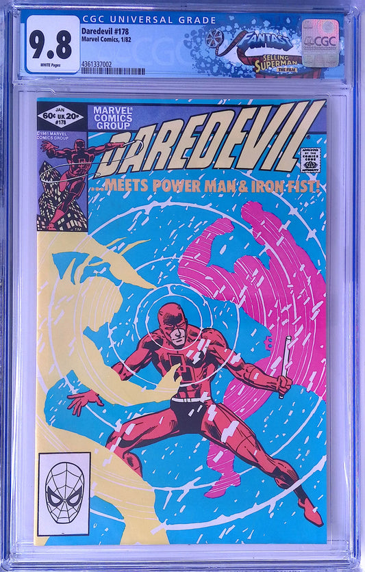 Marvel Daredevil 178 1/82 FANTAST CGC 9.8 White Pages