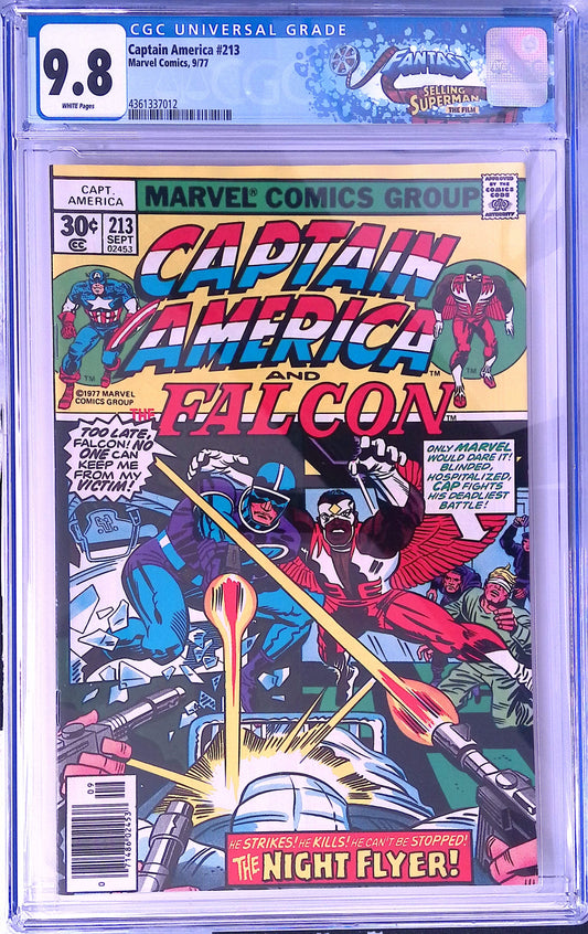 Marvel Captain America 213 9/77 FANTAST CGC 9.8 White Pages