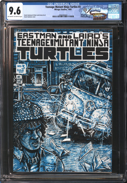 Mirage Studios Teenage Mutant Ninja Turtles 3 1985 FANTAST CGC 9.6 White Pages