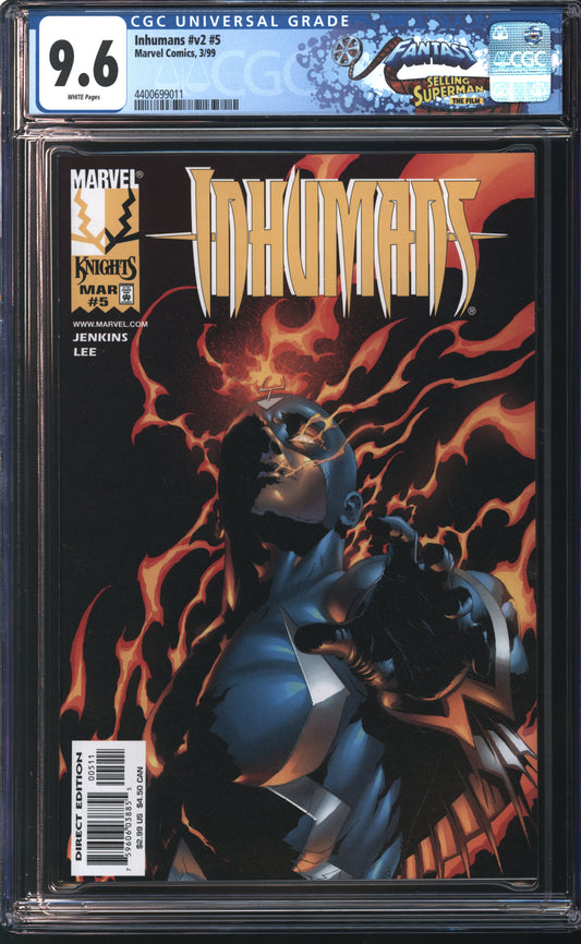 Marvel Inhumans V2 #5 3/99 FANTAST CGC 9.6 White Pages