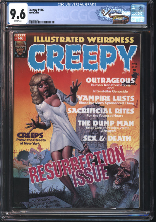 Harris Creepy 146 1985 FANTAST CGC 9.6 White Pages