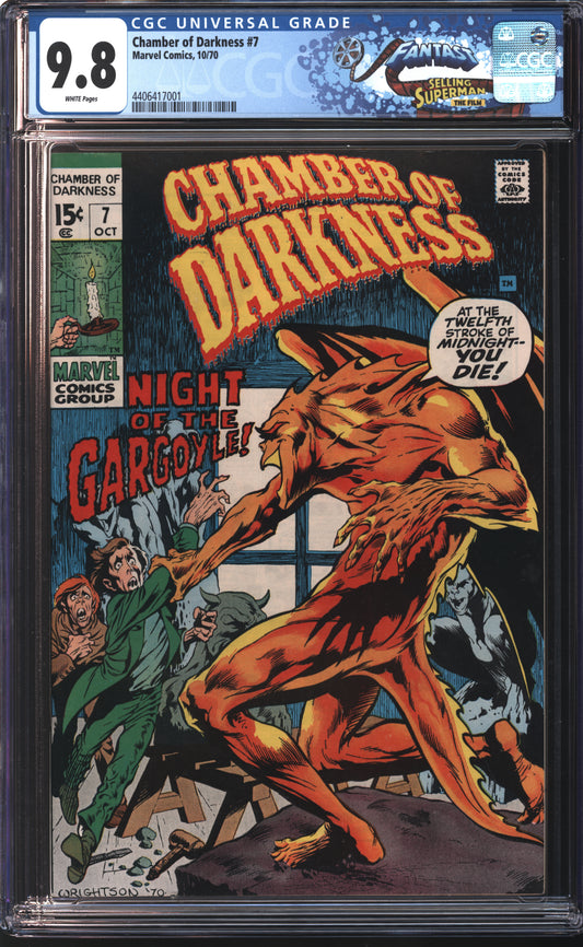 Marvel Chamber of Darkness 7 10/70 FANTAST CGC 9.8 White Pages