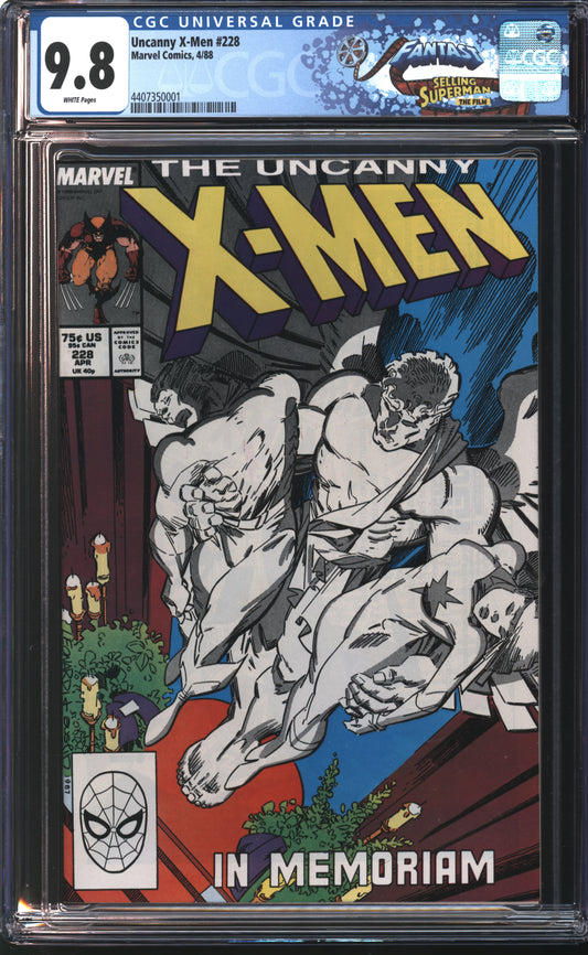 Marvel Uncanny X-men #228 4/88 FANTAST CGC 9.8 White Pages