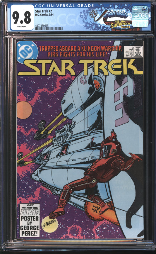 Marvel Star Trek #2 3/84 FANTAST CGC 9.8 White Pages