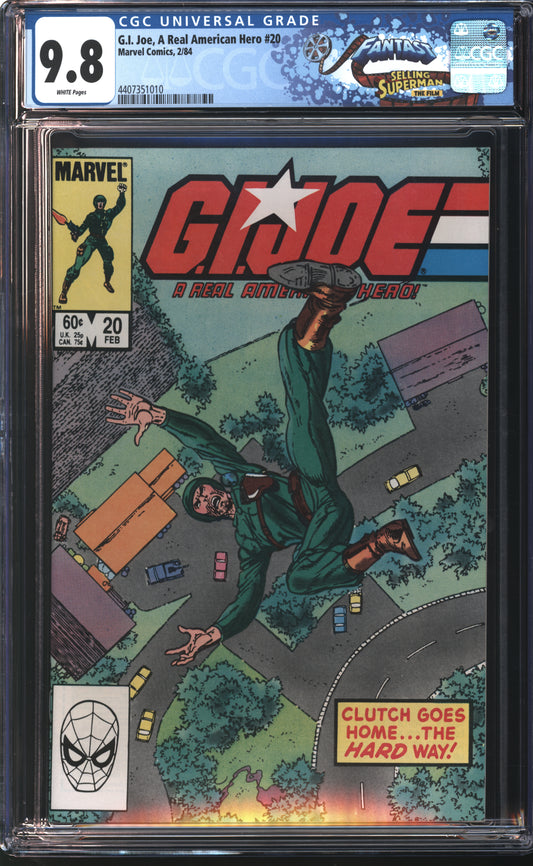 Marvel G.I. Joe #20 2/84 FANTAST CGC 9.8 White Pages