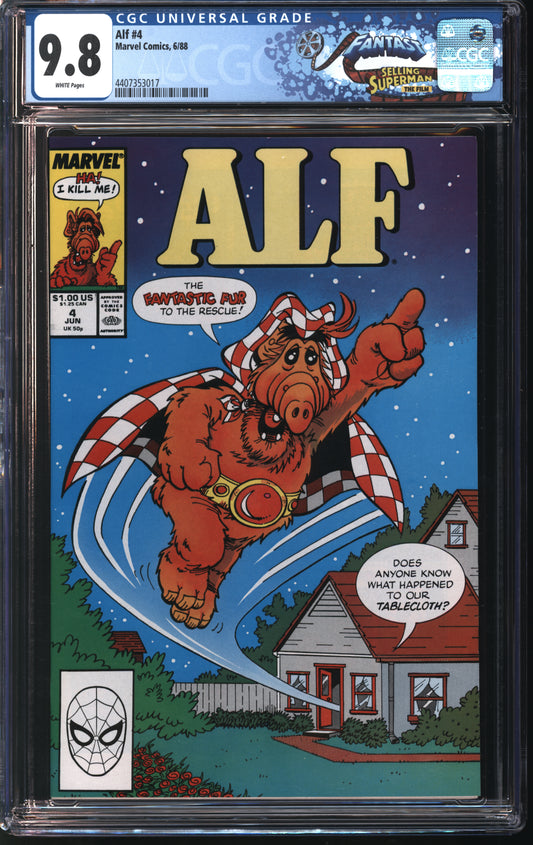 Marvel Alf 4 6/88 FANTAST CGC 9.8 White Pages