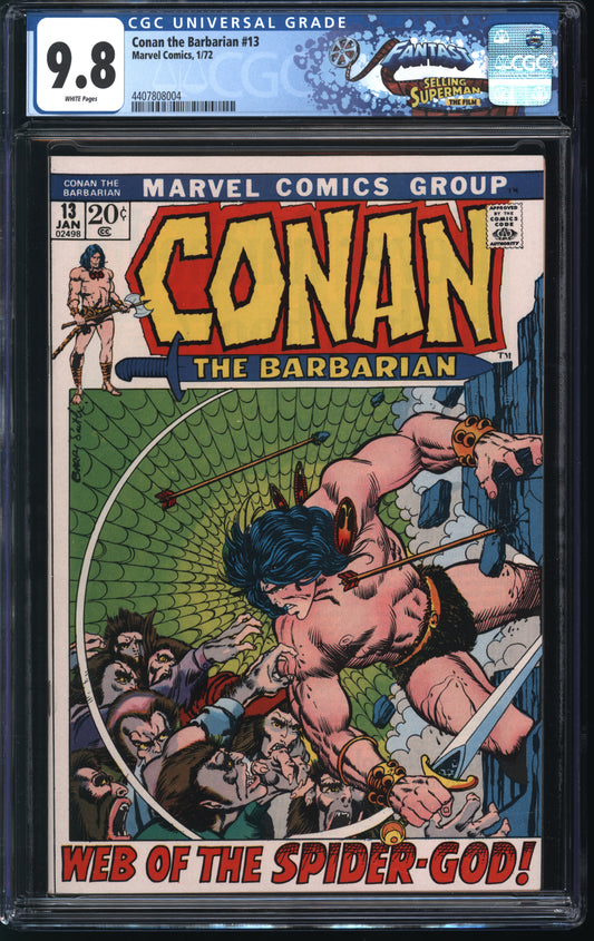 Marvel Conan the Barbarian 13 1/72 FANTAST CGC 9.8 White Pages