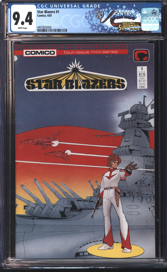 Comico Star Blazers 1 4/87 FANTAST CGC 9.4 White Pages