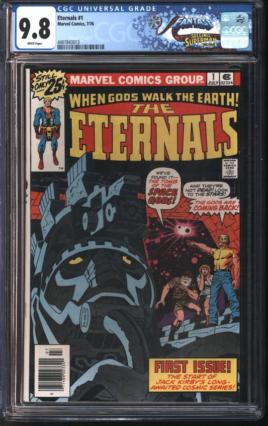 Marvel Comics Eternals 1 7/76 FANTAST CGC 9.8 White pages