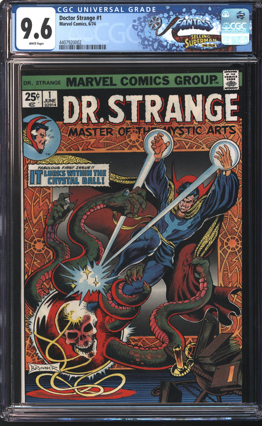 Marvel Doctor Strange #1 6/74 FANTAST CGC 9.6 White Pages