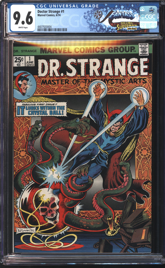 Marvel Doctor Strange #1 6/74 FANTAST CGC 9.6 White Pages