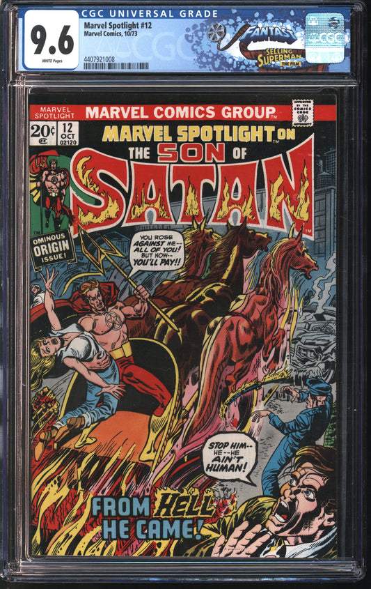 Marvel Spotlight #12 10/73 FANTAST CGC 9.6 White Pages