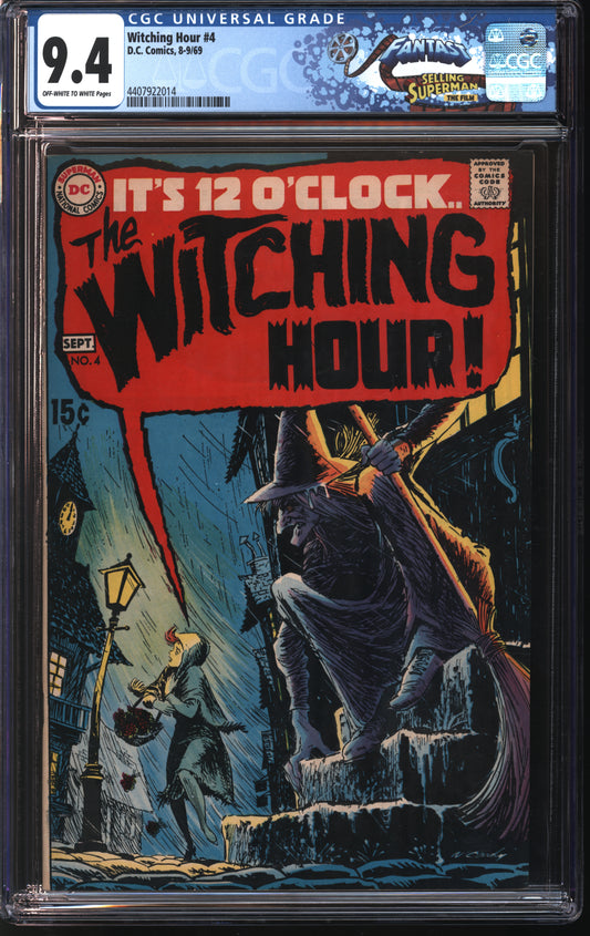 DC Comics Witching Hour 4 8/69 FANTAST CGC 9.4 Off White to White Pages