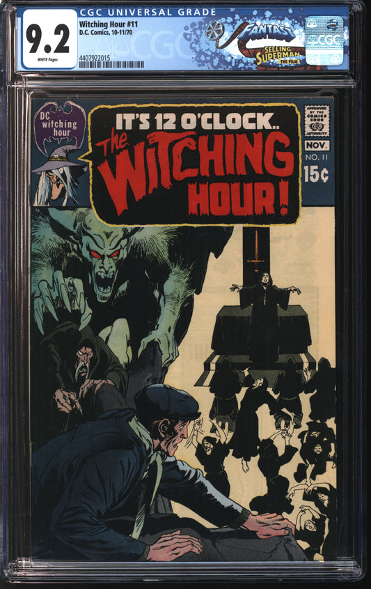 DC Comics Witching Hour 11 10/70 FANTAST CGC 9.2 White Pages