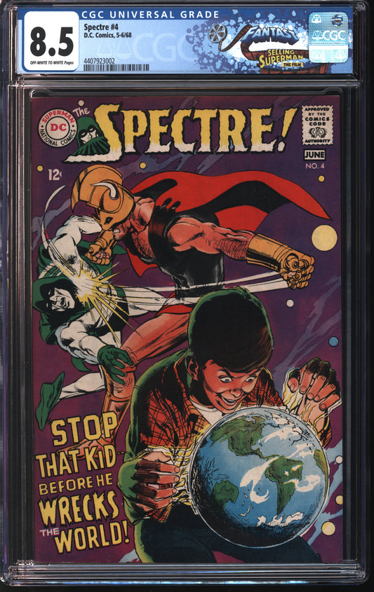 Marvel Comics Spectre 4 5/68 FANTAST CGC 8.5 Off White to White Pages