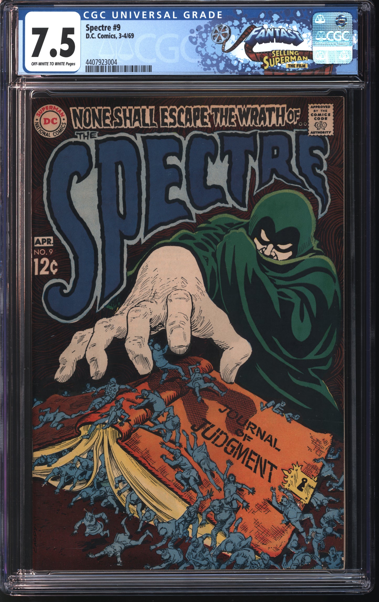 Marvel Comics Spectre 9 4/69 FANTAST CGC 7.5 Off White to White Pages