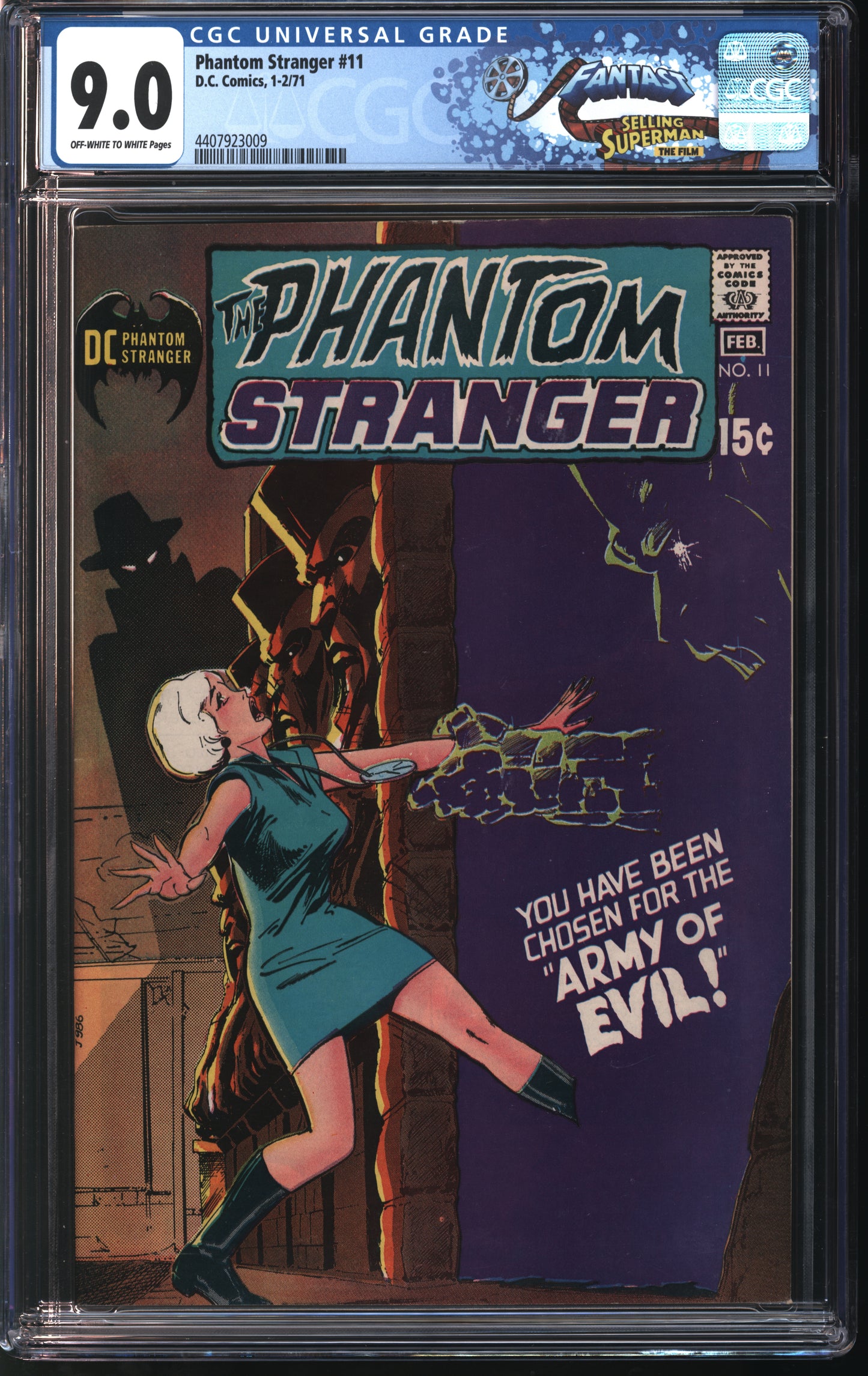 DC Comics Phantom Stranger 11 1/71 FANTAST CGC 9.0 Off White to White Pages