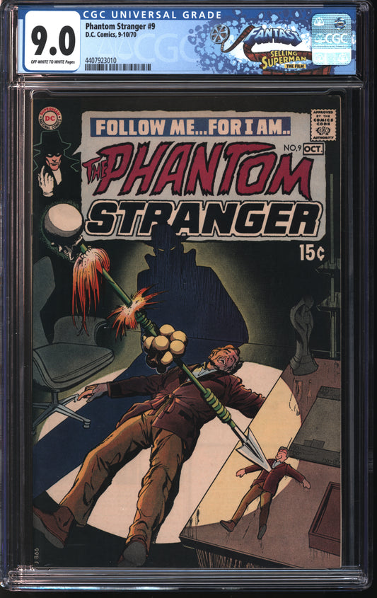 DC Comics Phantom Stranger 9 10/70 FANTAST CGC 9.0 Off White to White Pages